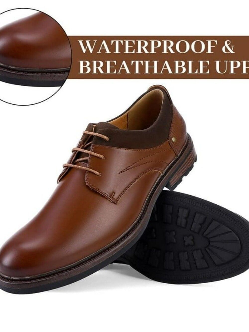 (W-4774) Eliteland Mens Dress Shoes, Men's Oxford Shoes Sz 12